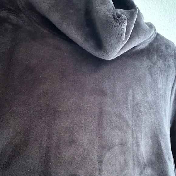 Athleta Black Sweatshirt Funnel Neck, SUPER cozy, Small - Picture 6 of 7